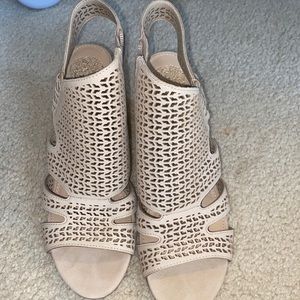 Hardly Worn Heels with zipper detail on side